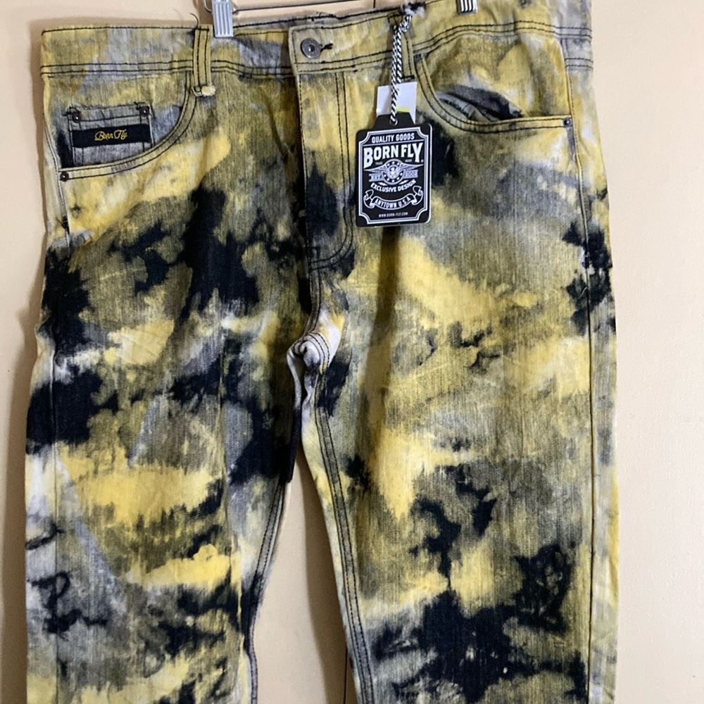 Born Fly Anytown USA Designer Jeans Men’s Size 36 / 45  NWT
